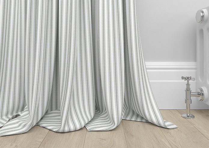 Lace Stripes, Grey - Made to Measure Curtains - Image 6